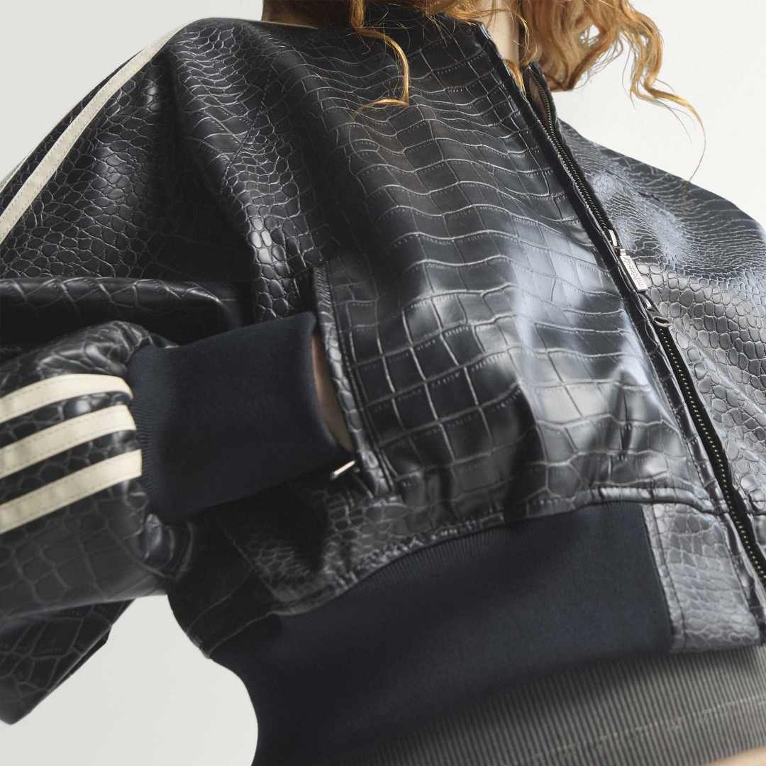 Womens SST Pleather Jacket - Black