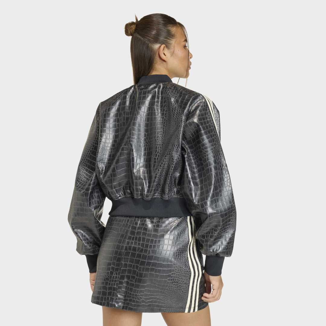 Womens SST Pleather Jacket - Black