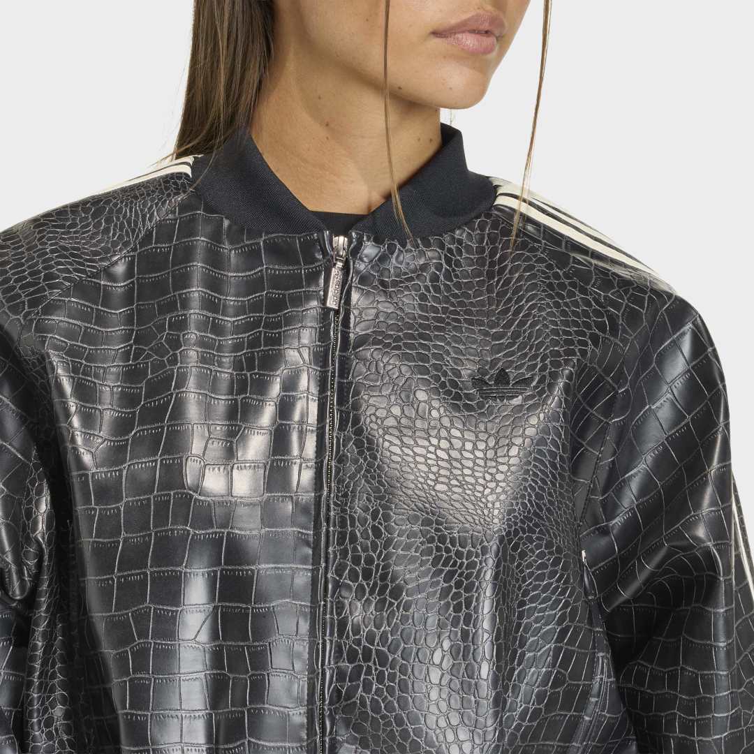 Womens SST Pleather Jacket - Black