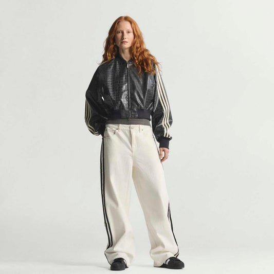 Womens SST Pleather Jacket - Black