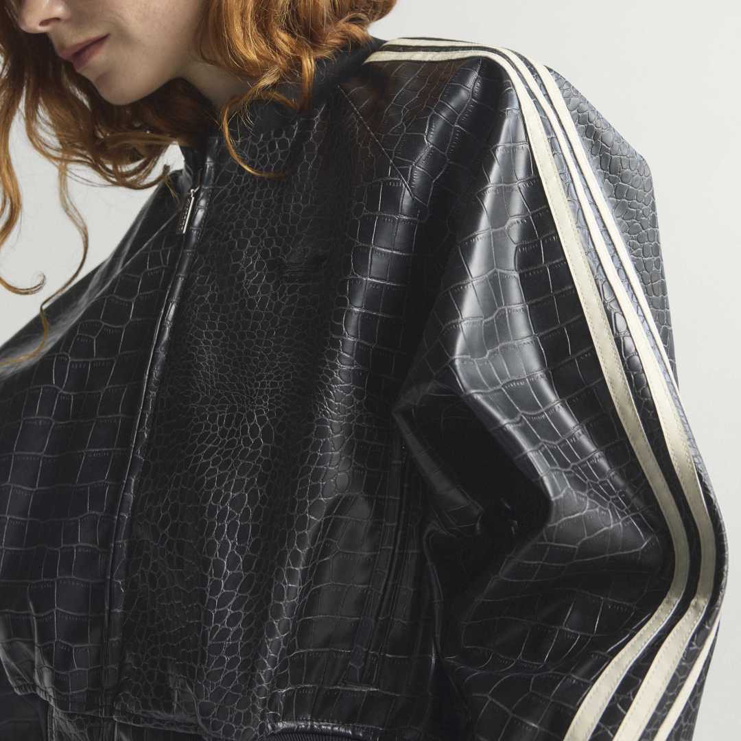 Womens SST Pleather Jacket - Black