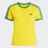 W' 3 Stripes Slim T-Shirt - Eqt Yellow / Green / Collegiate Royal Blue