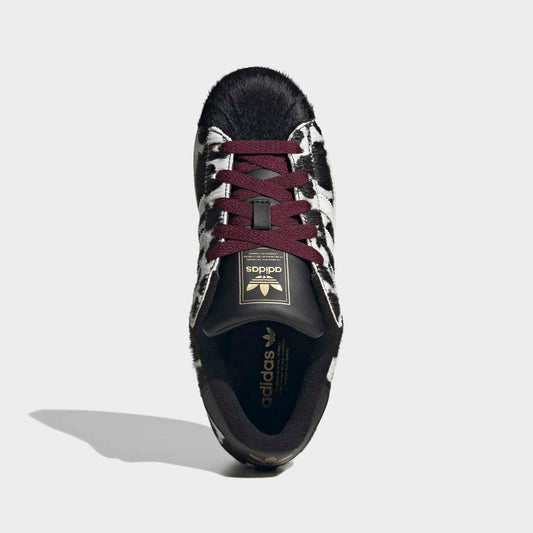 Women's Superstar II - Core Black / Off White / Maroon