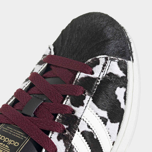 Women's Superstar II - Core Black / Off White / Maroon
