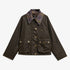 Women’s Icons Tartan Collar Spey Waxed Jacket - Olive/Classic