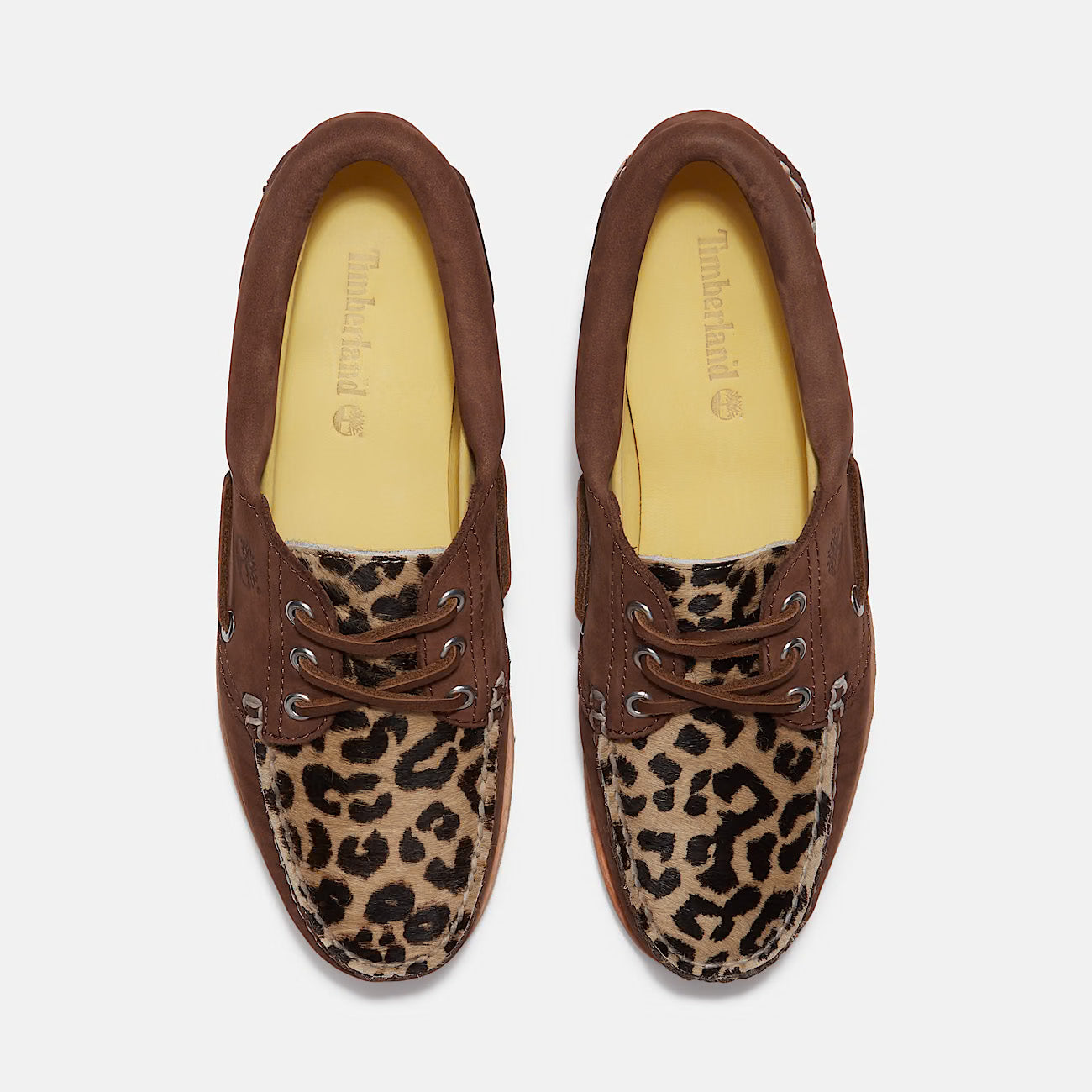 W' Authentic 3-Eye Lug Boat Shoe - Leopard / Medium Brown Nubuck
