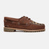 W' Authentic 3-Eye Lug Boat Shoe - Leopard / Medium Brown Nubuck