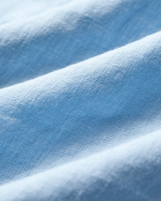 Linen Camp Collar Shirt - Sky
