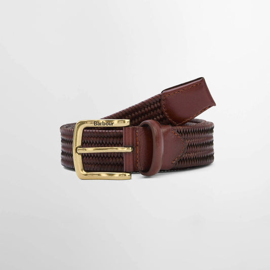 Stretch Leather Belt - Brown