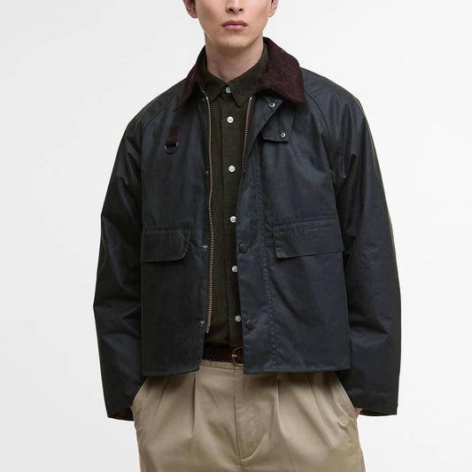 Modified Spey Waxed Jacket - Sage
