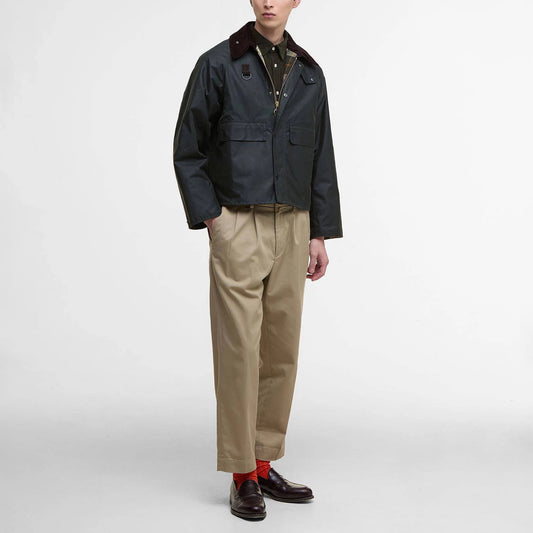 Modified Spey Waxed Jacket - Sage