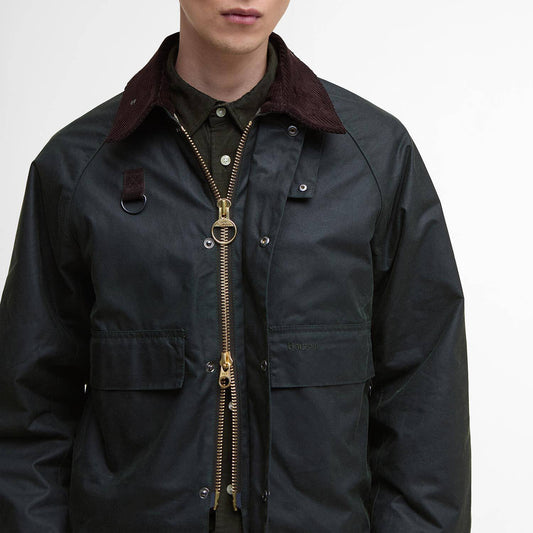 Modified Spey Waxed Jacket - Sage