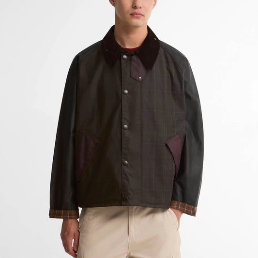 Patchwork Transport Waxed Jacket - Tartan Multi