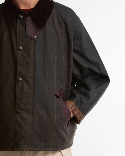 Patchwork Transport Waxed Jacket - Tartan Multi