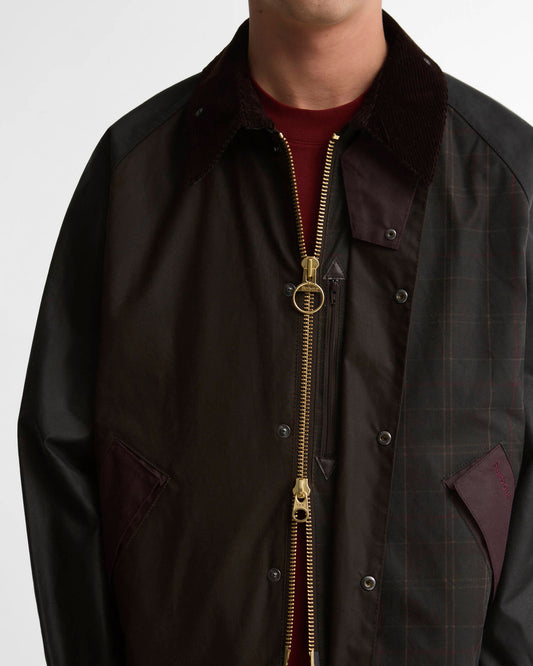 Patchwork Transport Waxed Jacket - Tartan Multi