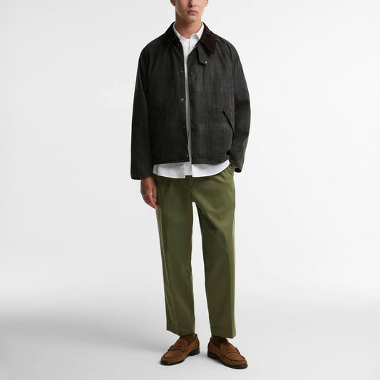Tartan Transport Waxed Jacket - Dark Tartan