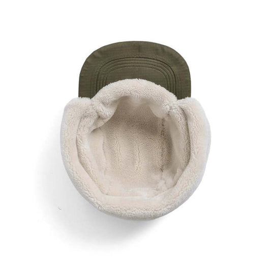 Military Down × Boa Cap - Dark Olive / Cream