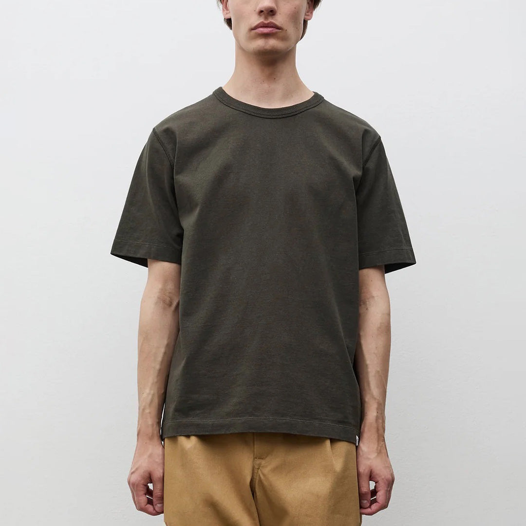 Elmelunde Soft Compact Cotton T-Shirt - Beech Green
