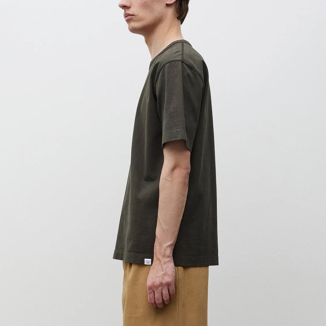 Elmelunde Soft Compact Cotton T-Shirt - Beech Green