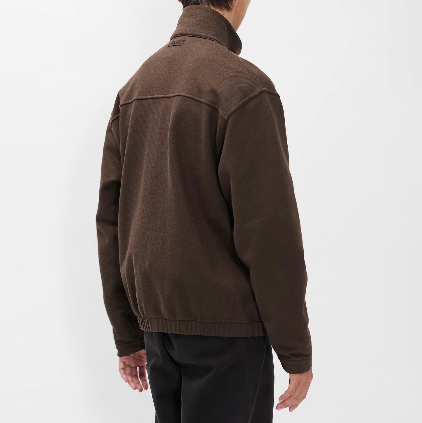 Hornidal Relaxed Organic Loopback Track Jacket - Delicioso Brown