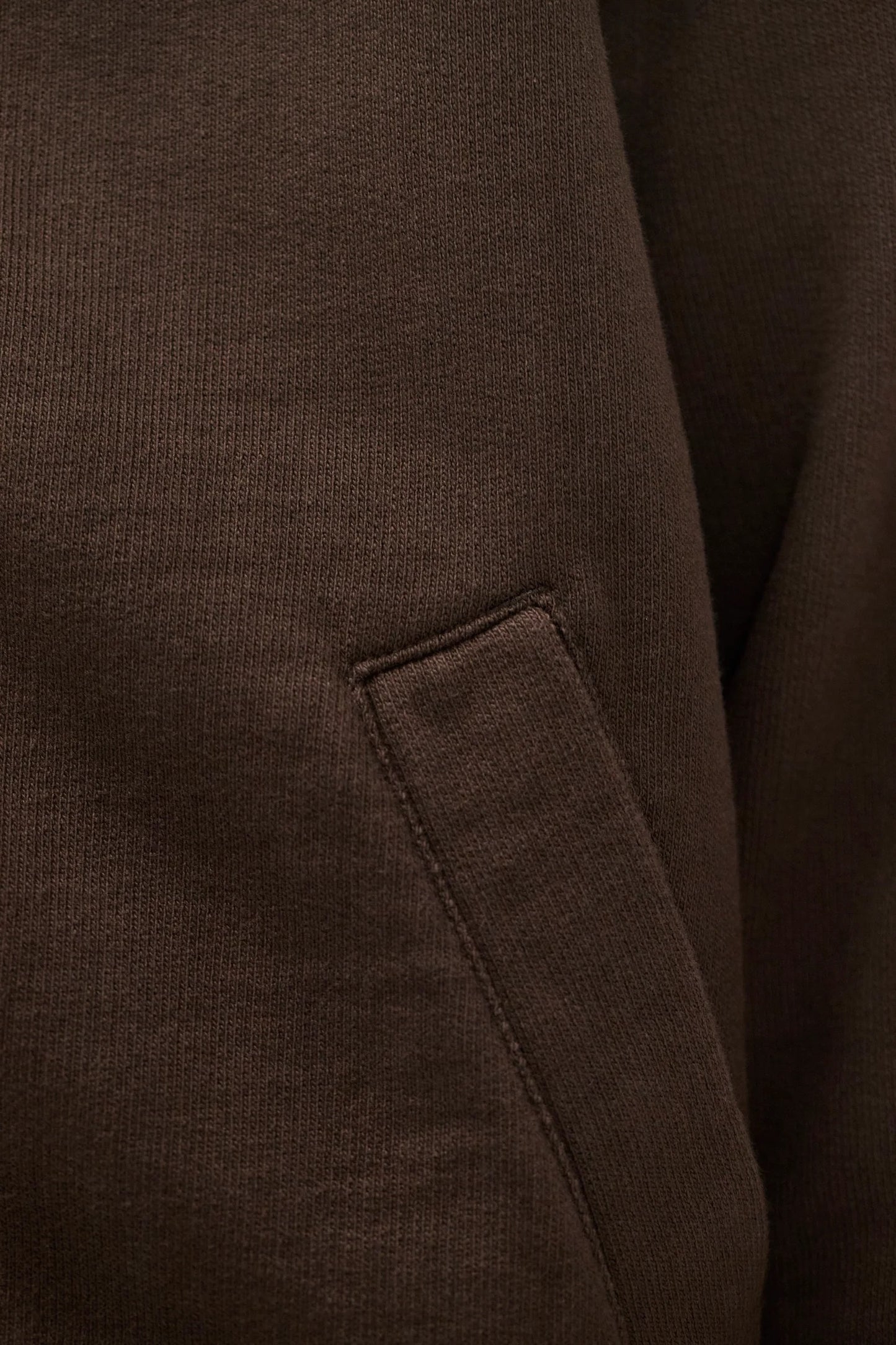 Hornidal Relaxed Organic Loopback Track Jacket - Delicioso Brown