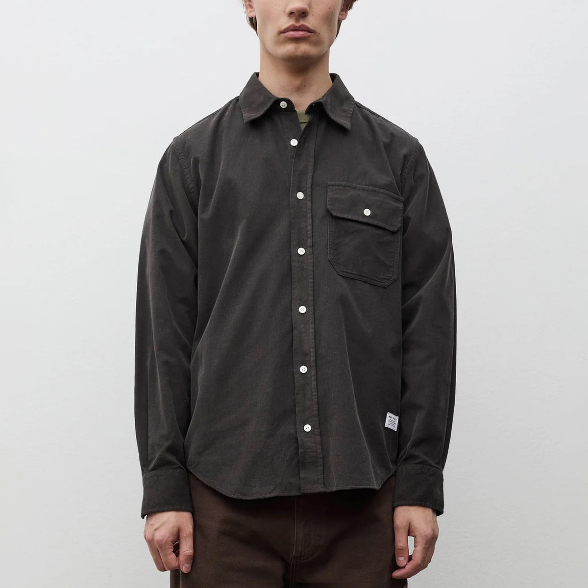 Kongshoved Relaxed Micro Cord Shirt - Beluga