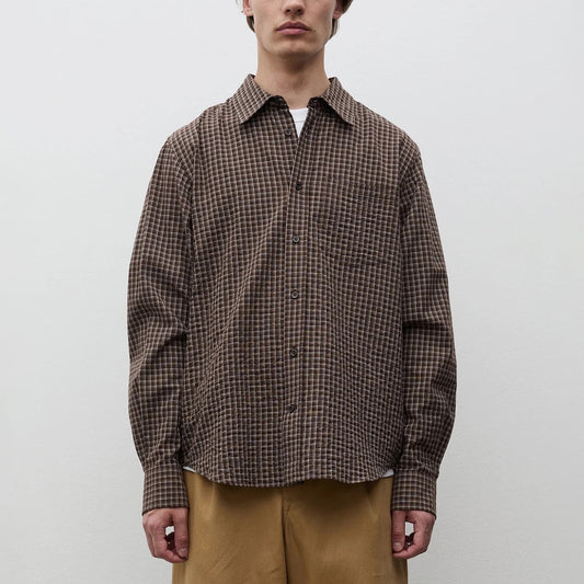Kongshoved Check Relaxed Shirt - Delicioso Brown