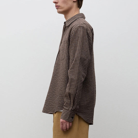 Kongshoved Check Relaxed Shirt - Delicioso Brown