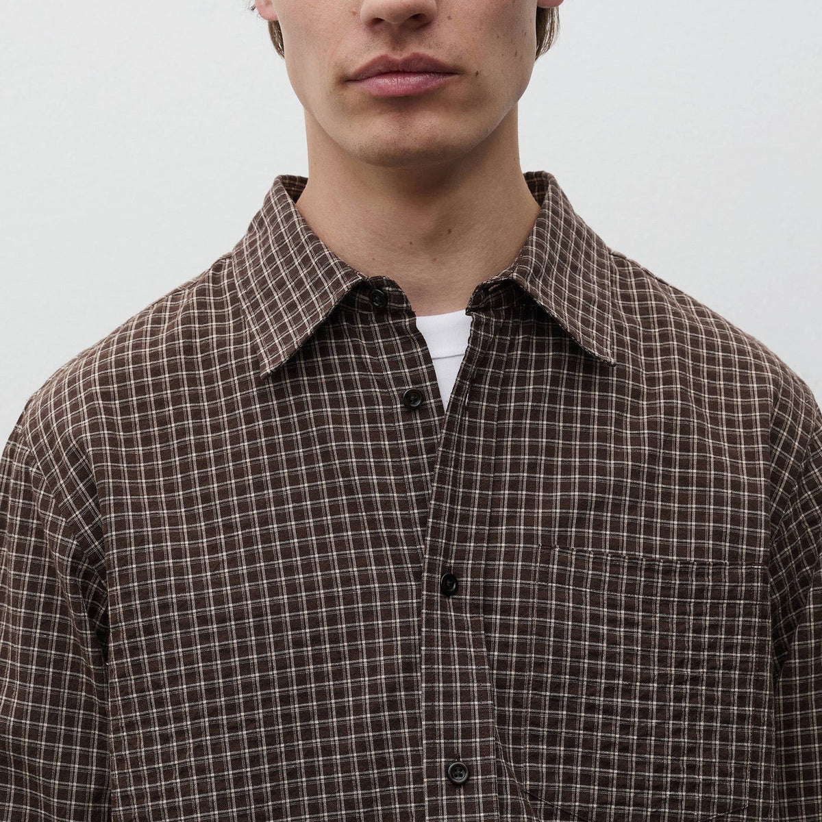 Kongshoved Check Relaxed Shirt - Delicioso Brown