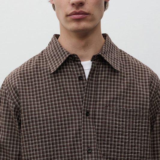 Kongshoved Check Relaxed Shirt - Delicioso Brown