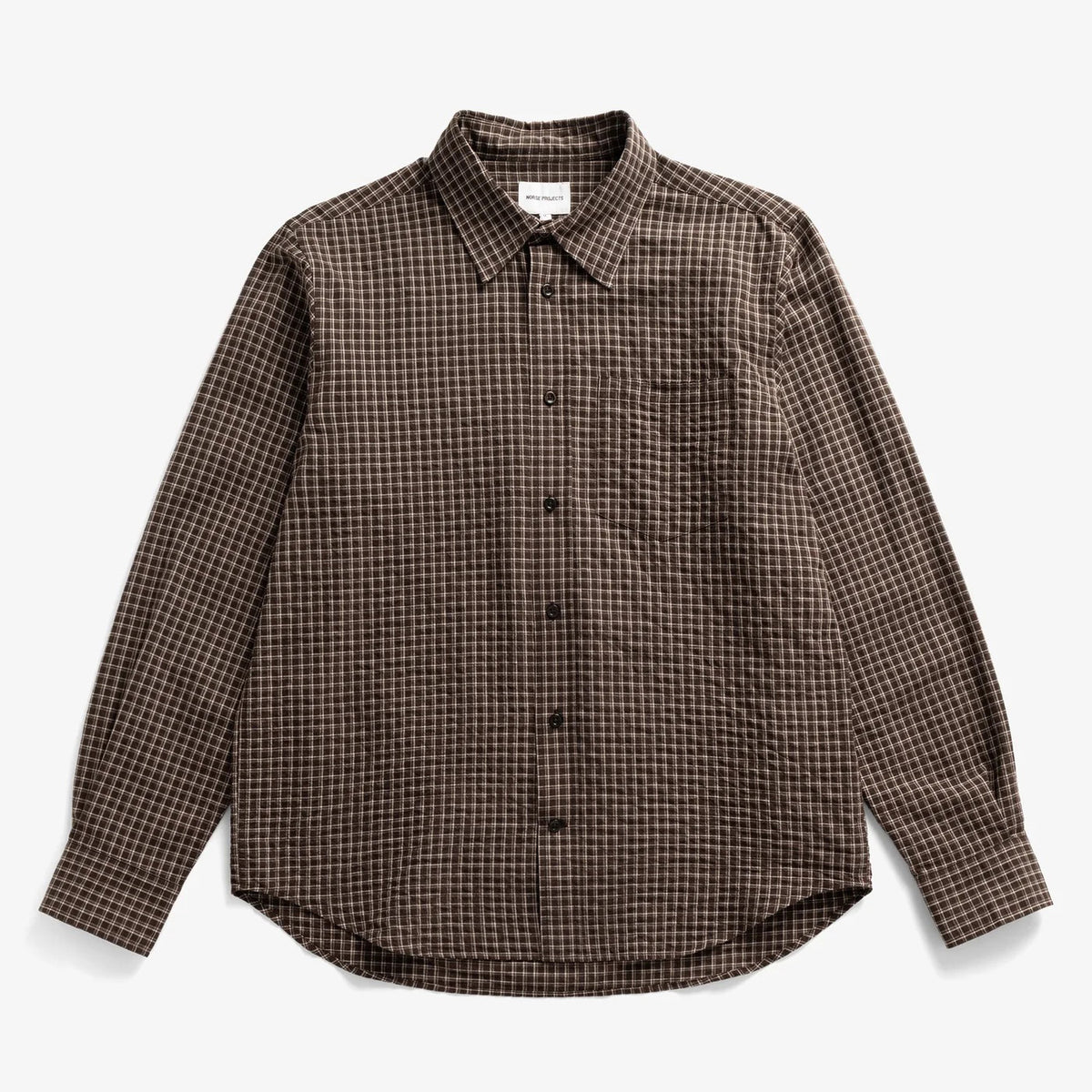 Kongshoved Check Relaxed Shirt - Delicioso Brown