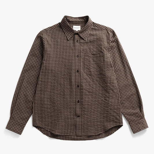 Kongshoved Check Relaxed Shirt - Delicioso Brown