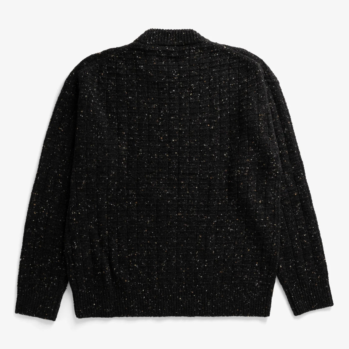 Hirtshals Donegal Square Sweater - Charcoal Melange