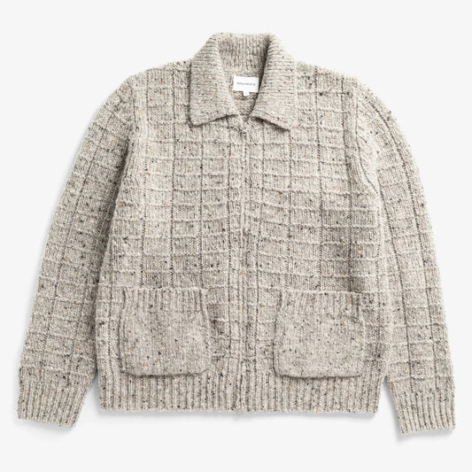 Aldrup Donegal Square Jacket - Light Grey Melange