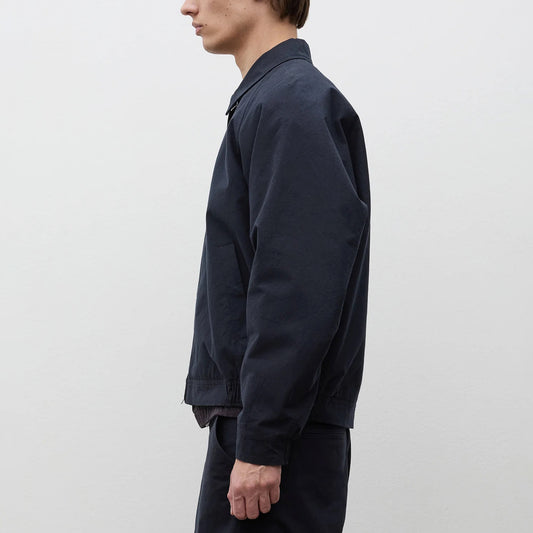 Stensholt Buff Cotton Blouson - Dark Navy