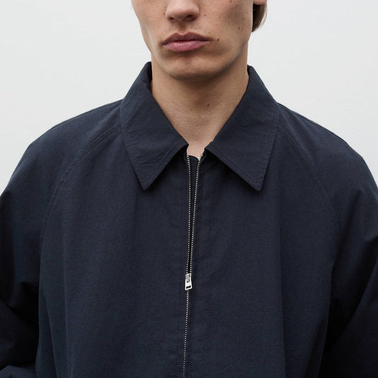 Stensholt Buff Cotton Blouson - Dark Navy