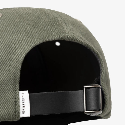 Bull Twill Denim 6-Panel Cap - Dusty Olive