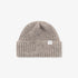 Alpaca Wool Chunky Rib Beanie - Walnut