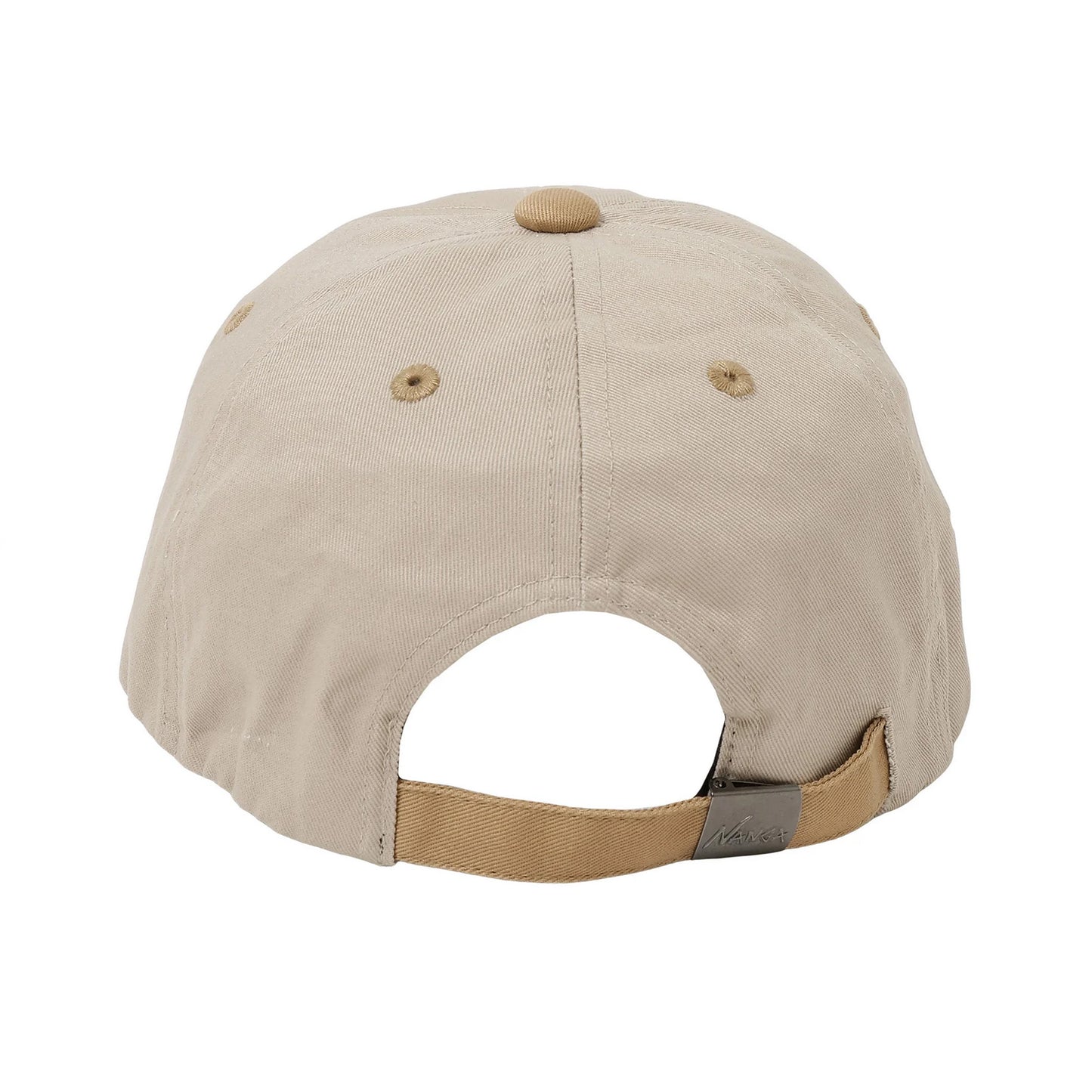 Cotton Twill Bi-Color Cap - Beige