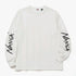 Eco Hybrid Sleeve Logo L/S Tee - White