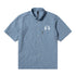 Alien-O Print SS Check Shirt - Blue