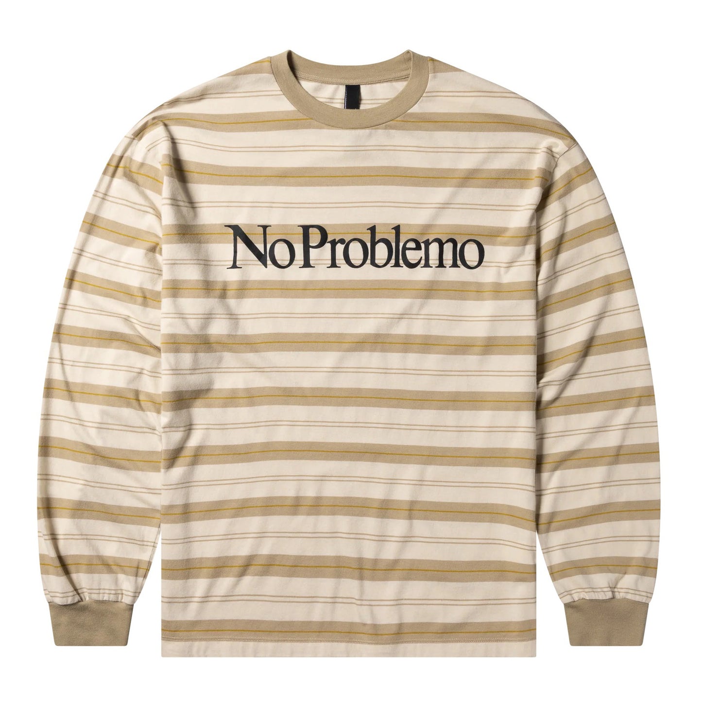 No Problemo Striped LS Tee - Sand