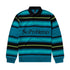Striped LS Rugby Shirt - Aqua