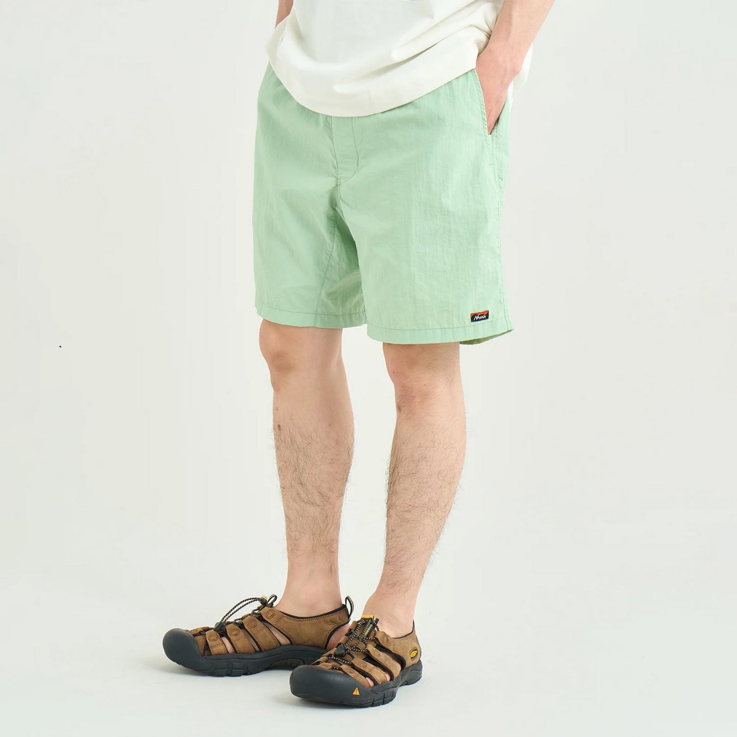 Nylon Tusser Easy Shorts - L.Green