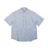 OG Stripe Seersucker Half Shirt - Blue