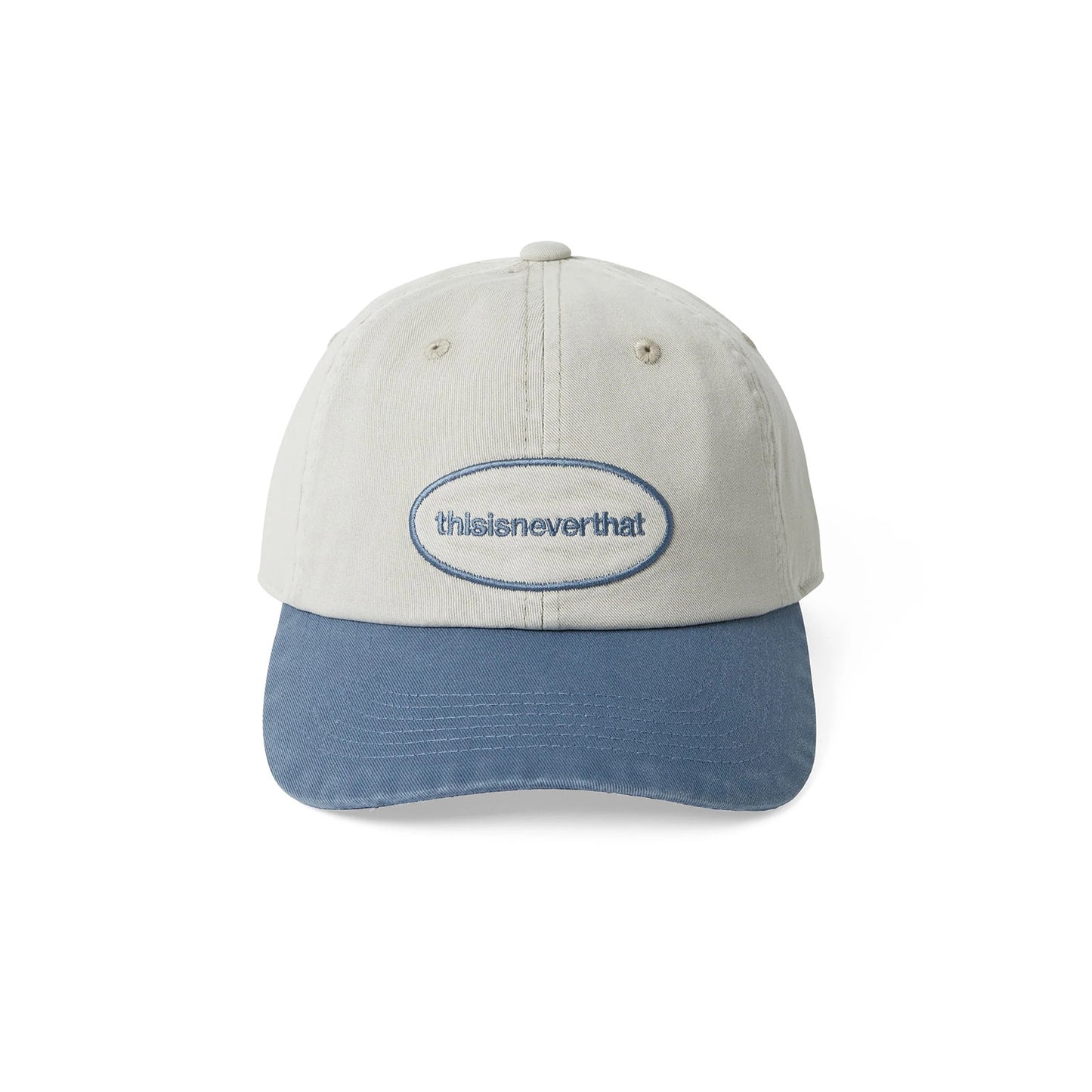 Overdyed E/T-Logo Cap - Ivory / Blue