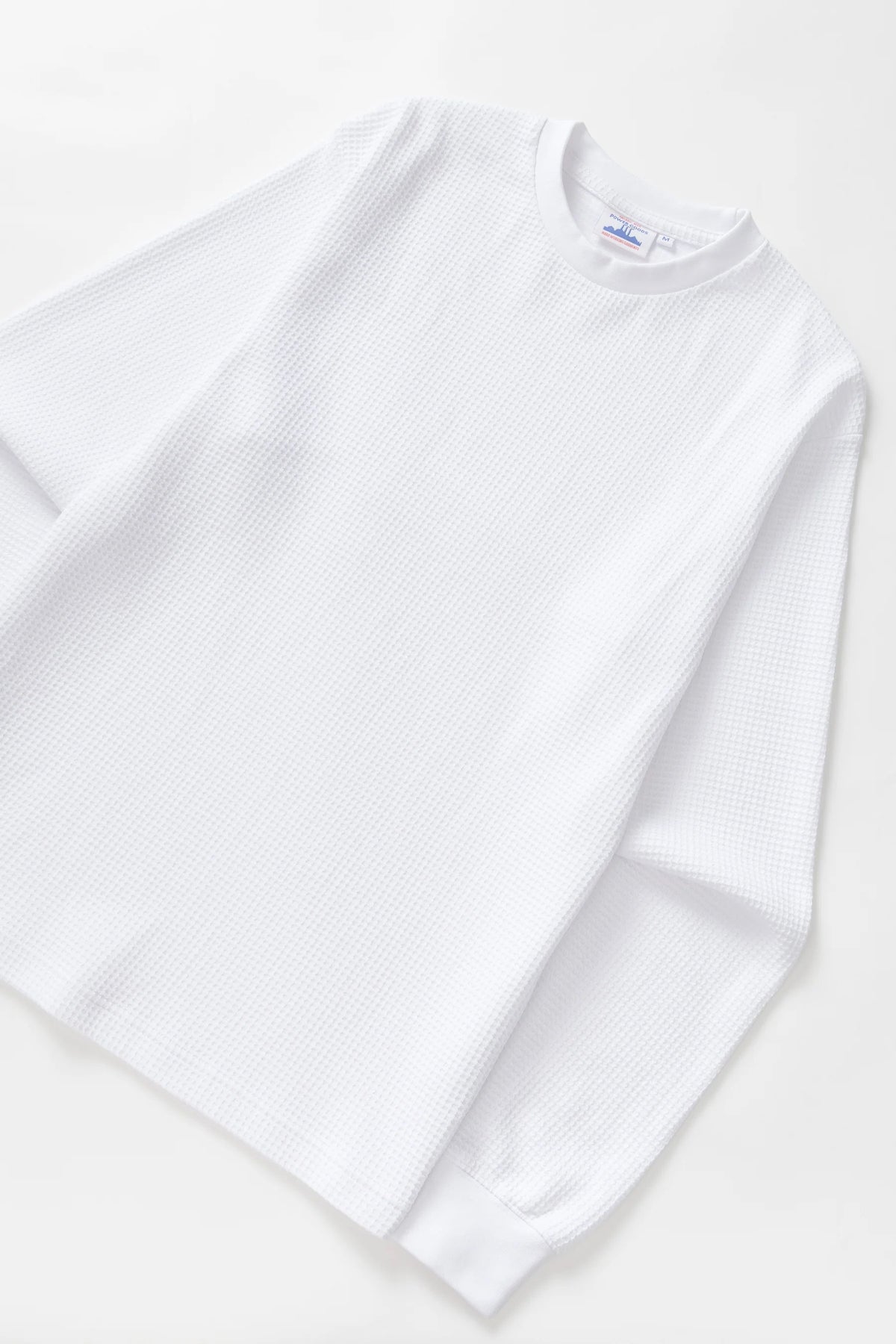 Thermal Waffle LS Tee - White