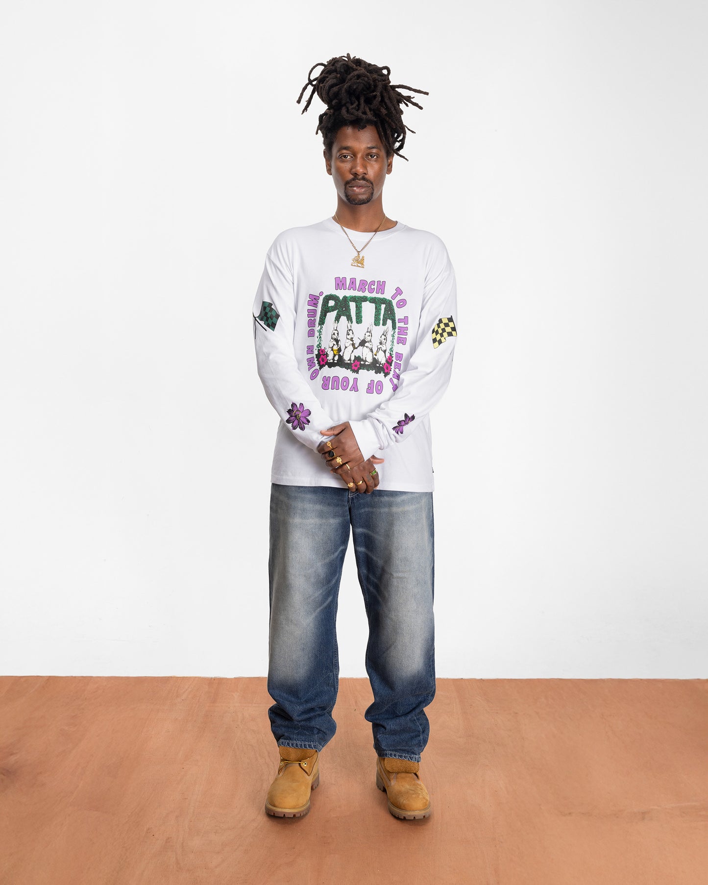 Own Your Own Mind Long Sleeve T-shirt - White