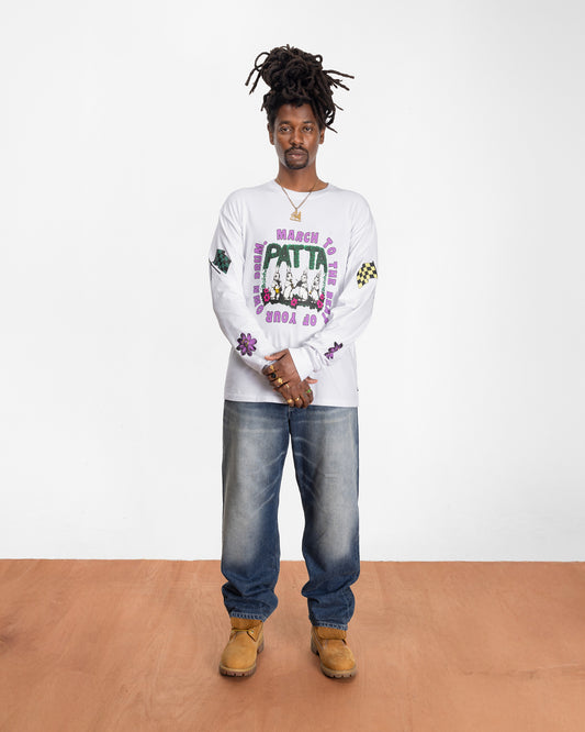 Own Your Own Mind Long Sleeve T-shirt - White
