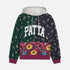 Floral Patchwork Hooded Sweater - Multi